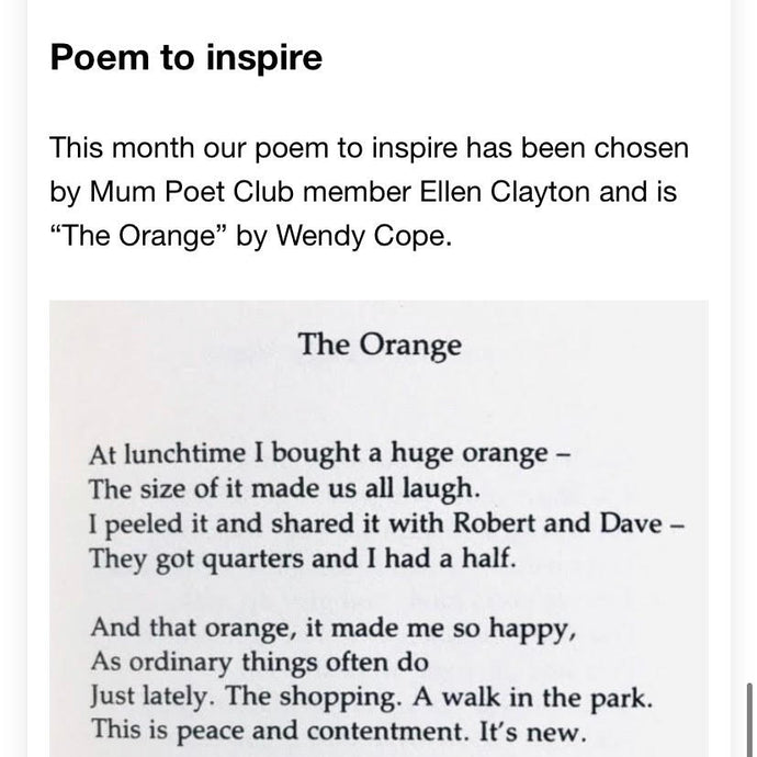 June Poem to Inspire - Chosen by Ellen Clayton